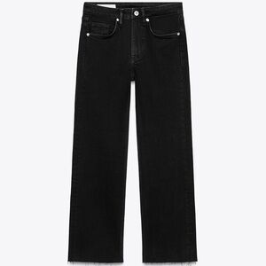 Zara Slim Straight Cropped Stovepipe jeans